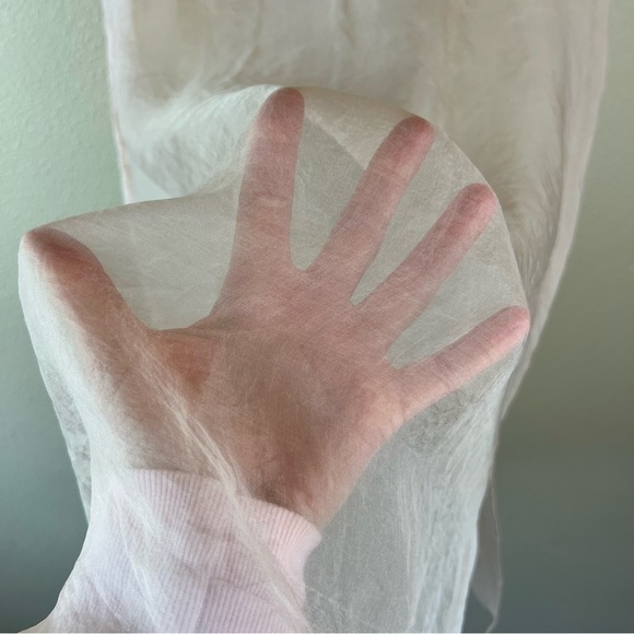 Eileen Fisher Washed Silk Organza Layering Dress - Picture 7 of 12